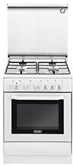 DeLonghi DEW 664 Autonome Cuisinière à gaz A Blanc four et cuisinière - Fours et cuisinières (Cuisinière, Blanc, Rotatif, Devant, Cuisinière à gaz, acier émaillé)