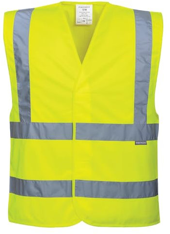 Portwest Gilet Hi-Vis Baudrier & Double Ceinture, Couleur: Jaune, Taille: 4X/5X, C470YER4X/5X