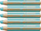 STABILO - Buntstift, Wasserfarbe & Wachsmalkreide - woody 3 in 1-5er Pack - türkis