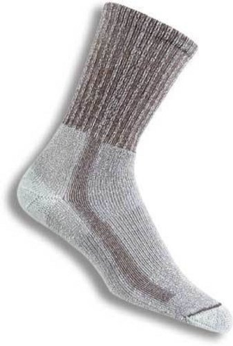 Thorlos Unisex LTH Light Hiking Thick Padded Crew Sock, Walnut Heather, Medium
