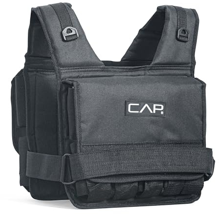 CAP 20 LB Adjustable Weighted Vest – Full Body Workouts, Cardio, Walking & Running, Weight Vest for Men and Women