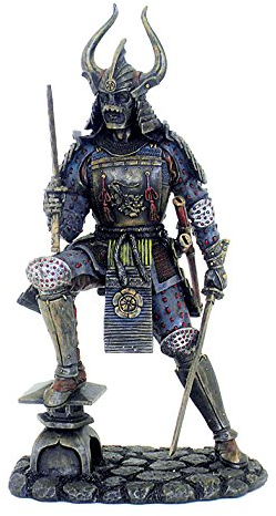 Samurai in Full Armour - Figura de bronce