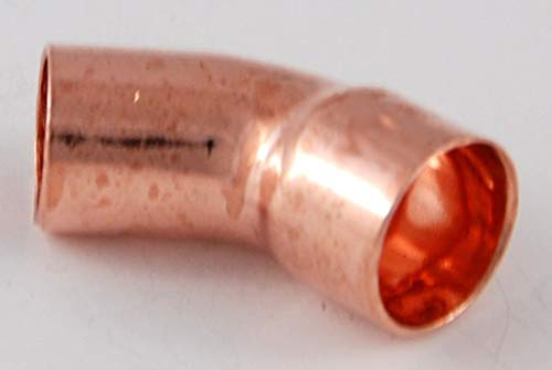 10x Kupferfitting Bogen 15 mm 45 Grad 5040 i/a Lötfitting copper fitting CU