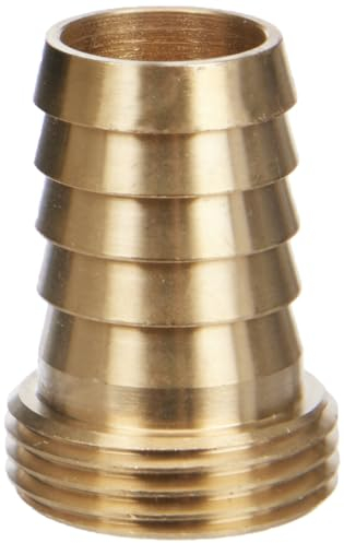 Gardena Raccord de tuyau en laiton 1-Pièce: Raccordement à vis en laiton de haute qualité, 26,5 mm (G 3/4 Pouce) - fil, pour 19 mm (3/4 Pouce) - Tuyaux (7147-20)