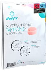 Beppy WET 30 Stück Vorratspack - einzeln hygienisch verpackt, feucht, ohne Faden - Soft + Comfort Tampons/Schwamm tampons, für mehr Freiheiten während der Periode (Liebe, Sauna, Sport, Schwimmen)