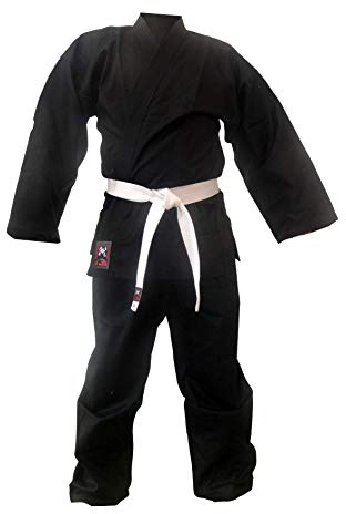 Budodrake Karateanzug Bushido Extra schwarz (170)