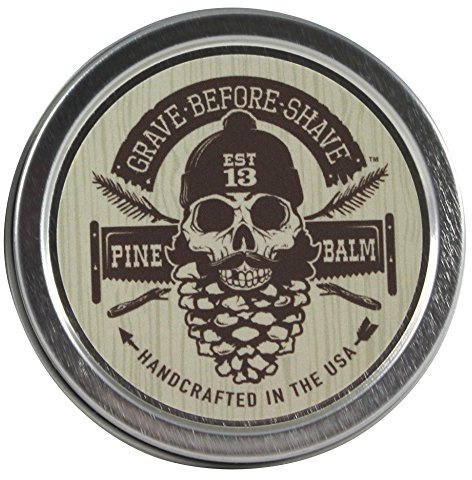Grave Before Shave Pine Scent Beard Balm (Pine/Cedar Wood Scent) (2 oz.)