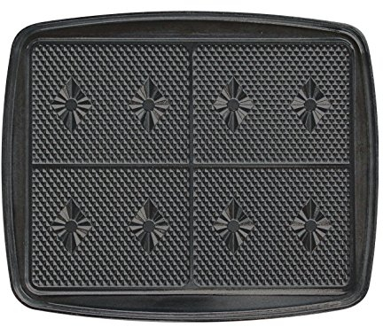 Lagrange Juego de placa de 4 – Gofrera con revestimiento para gofrera Super 2 negro