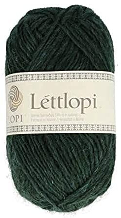 ÁLAFOSS - Icelandic wool yarn 1522-1405 Yarn, Bottle Green Heather, 50 g/1.75 oz. 100 m/109yd, 100 m