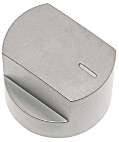 Spares2go Control Knob Switch & Shaft for Stoves 61EDO 61EHDO BL ST WH Oven Cooker Hob (Silver)