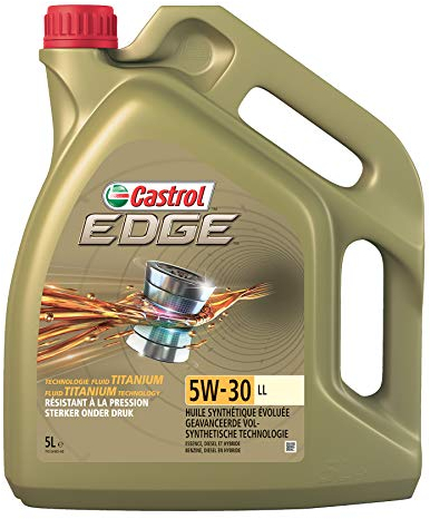 Castrol 1845033 15669D Motoröl Edge TI 5W-30 LL 5-Liter, Braun