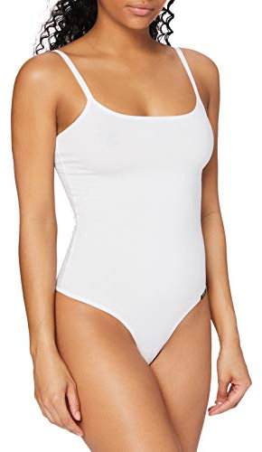Skiny Damen Skiny Damen Stringbody Cotton Bodies Formender Body, WeiÃŸ, 36 EU