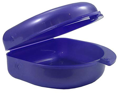 Estuche para retenedores, protectores bucales, dentaduras y más