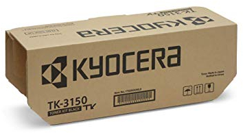 Kyocera TK-3150 Toner Drucker Schwarz. Original Tonerkartusche 1T02NX0NL0. Drucker Toner kompatibel für ECOSYS M3040idn, ECOSYS M3540idn. Druckertoner für bis zu 14500 Seiten