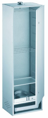 Fumoir en acier aluminé porte à charnières 120x39x28 cm - Peetz