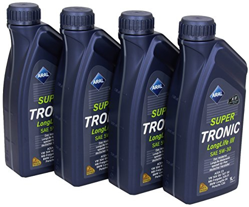 Aral Super Tronic Longlife III 5W-30 Motorenöl, 4L (4X1L)