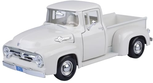 Motor Max 1956 Ford F-100 Pick Up, White 73235AC - 1/24 Scale Diecast Model Toy Car
