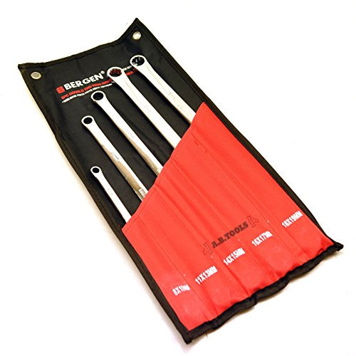 AB Tools Extra largo llave de anillo doble llave de aviación 8mm - 19mm 5pc