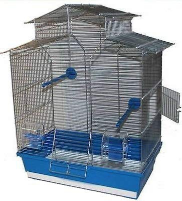 Vogelkäfig,Wellensittichkäfig,Exotenkäfig,60 cm Vogelkäfig Vogelbauer Wellensittich Kanarien Voliere Vogelhaus Käfig IZA 2 II blau