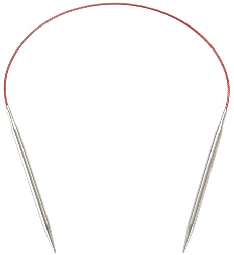 ChiaoGoo 16-Inch Red Lace Stainless Steel Circular Knitting Needles, 3/3.25mm