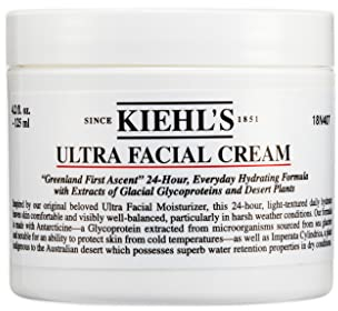 Kiehl's Ultra Facial Cream, Face Moisturiser For Women & Men, Suitable for All Skin Types, Fragrance-Free, 125Ml