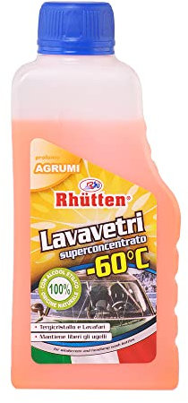 Lavavetri Concentrato Antigelo, Protegge fino a -60°C, per Vaschette Tergicristallo Auto, Profumato agli Agrumi, da Diluire con Acqua, Invernale, 250ml