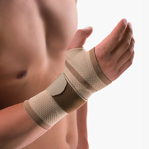 Bort 112920 medium links haut ManuBasic Handgelenkbandage, rechts oder links tragbar in verschiedenen Farben, links medium, beige