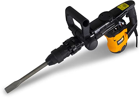 FEIDER Marteau Piqueur 1300 W 13 J Force de Frappe, Mandrin SDS Max, Poignée Pivotante 360°, Amortissement des Vibrations, Livré avec Burins et Mallette – F1050MPI-A