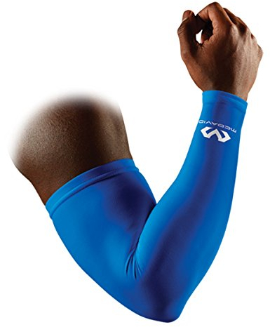 Mc David 6566R Mangas de compresión, Unisex Adulto, Azul, S/M