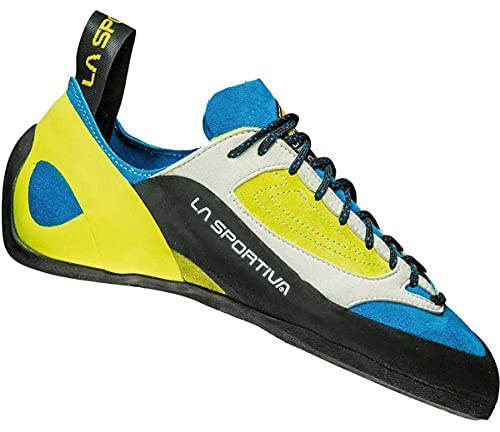 La Sportiva Finale Sulphur/Blue, Scarpe da Arrampicata, Unisex, per Bambini Multicolore Size: 32.5 EU
