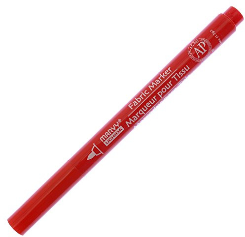 Uchida Permanent Fine Point Fabric Marker-Red