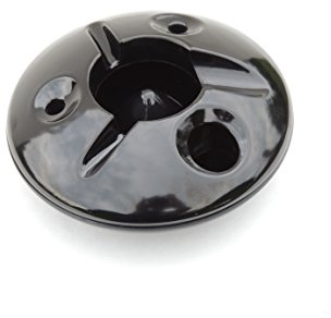 5 Inch Commercial Quality Melamine Windproof Ashtray - Black