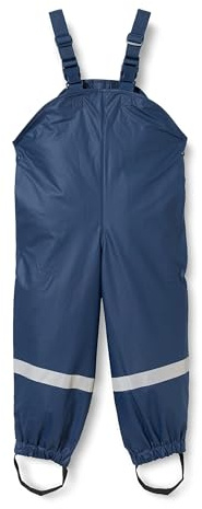 Playshoes Unisex Kids Matschhose Regenlatzhose Fleece-futter Pants Navy, 116