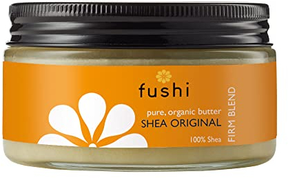 Fushi Bio-Sheabutter, 200 g | Cremig, handgemacht und 100% rein | Mit den Vitaminen A, E und F | Unraffiniert, frisch gepresst, ideal zur Beruhigung der Haut, natürlichen Heilung und Vegan