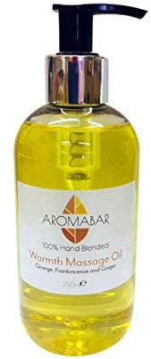 chaleur huile de Massage 250ml avec orange Encens & gingembre