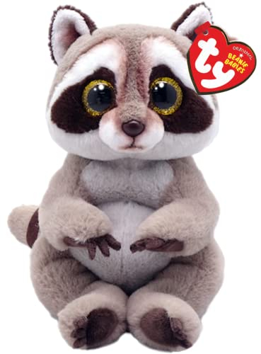 TY Petey Waschbär Beanie Bellie 15 cm Weiches Plüschtier für Kinder Sammlerstück Stoffteddy Babyspielzeug Plüschtiere Niedliches Kuscheltier Geschenk