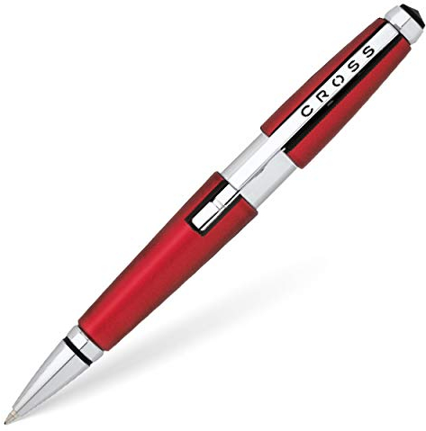 Cross Edge Rollerball (Strichstärke M, Schreibfarbe: schwarz, nachfüllbar, inkl. Premium Geschenkbox) rot