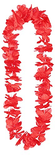Boland - Hawaiikette Ohana, 1 Stück, Länge 105 cm, Halskette, Sommer, Strand, Blüten, Blumen, Meer, Urlaub, Accessoire, Verkleidung, Kostüm, Karneval, Mottoparty
