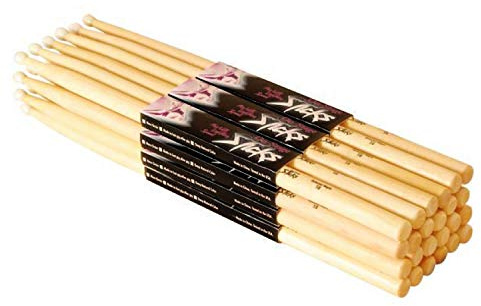On Stage 7A Maple Drum Sticks - (12 Pack) (Wood Tip, 12 Pak)