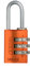ABUS Zahlenschloss 145/20 Orange - Kofferschloss, Spindschloss u. v. m. - Aluminium-Vorhängeschloss - individuell einstellbarer Zahlencode - ABUS-Sicherheitslevel 3