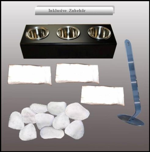 Starter Set de 18 pièces pour les cheminées de gel / carburant du réservoir de carburant et l'appariement stand / décoratifs en pierre / céramique laine / extincteur