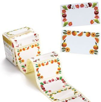 76 Lakeland Traditional Decorative Jam Jar Adhesive Gift Labels 6.5cm x 4cm – 4 Designs