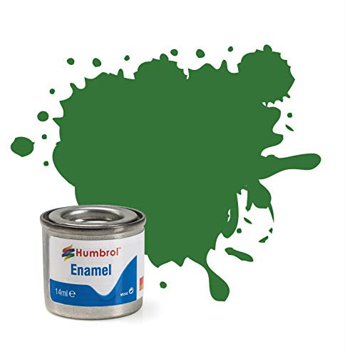 Humbrol AA1448 14ml No. 1 Tinlet Enamel Paint 131 (Mid Green Satin)