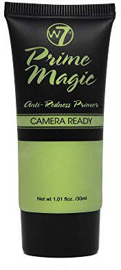 W7 Prime Magic Anti Redness Primer Anti-RossorI - Primer Verde per il Viso - Trucco Adatto ai Vegani