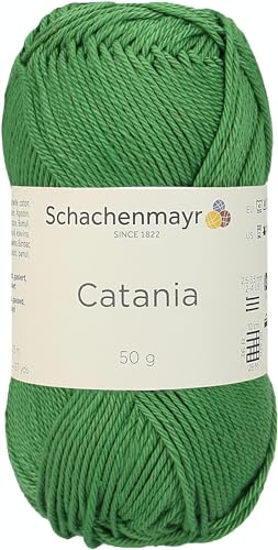 Schachenmayr Catania 9801210-00412 moos Handstrickgarn, Häkelgarn, Baumwolle