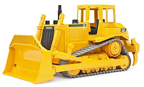 bruder 02422 - Cat Bulldozer, Räumschild höhenverstell-, absetz-, kipp- und arretierbar