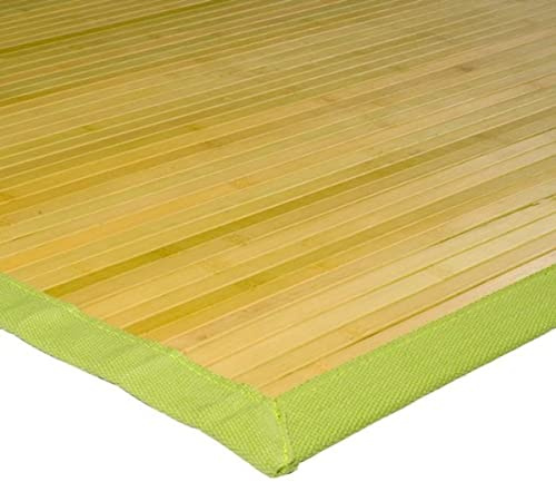 Monbeautapis 128226 Solo Alfombra bambú Verde 180 x 120 cm