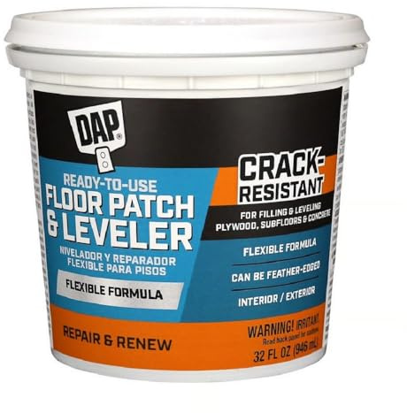 DAP Flexible Floor Patch and Leveler, Light Gray, 32 Oz (7079859184)