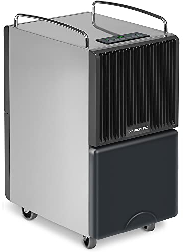 TROTEC TTK 122 E Déshumidificateur d'air, Déshumidificateur Electrique, Déshumidificateur Portable, Absorbeur d'humidité, Déshumidification Max. 40 l/j, pour 120 m² Max., Hygrostat intégré