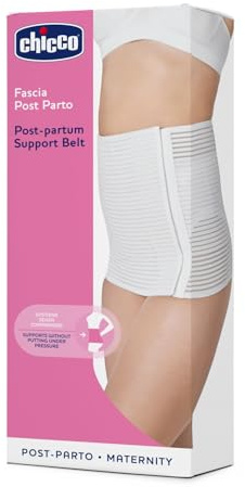 Chicco Faja Postparto Velcro Mammy Embarazo, Blanco (Blanca 00001164000210), 42 (Tamaño del fabricante: Mediana) para Mujer